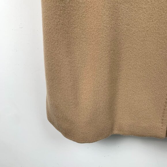 Maxmara 101801 Iconic Brown Wool Double-Breasted Belt Coat With Dust Bag 38 S - Picture 5 of 12